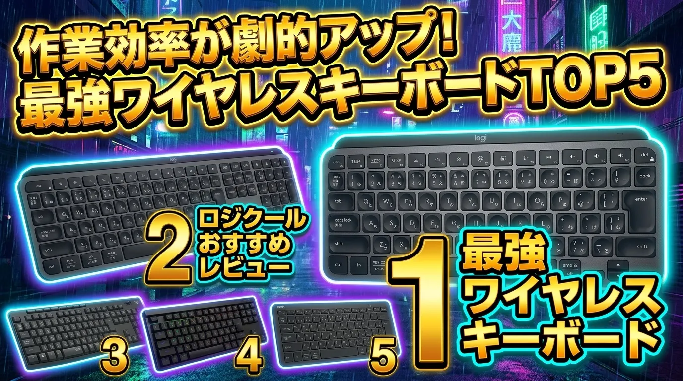 ワイヤレスキーボード おすすめ TOP5！迷ったらこれ【mx keys mini レビュー】
